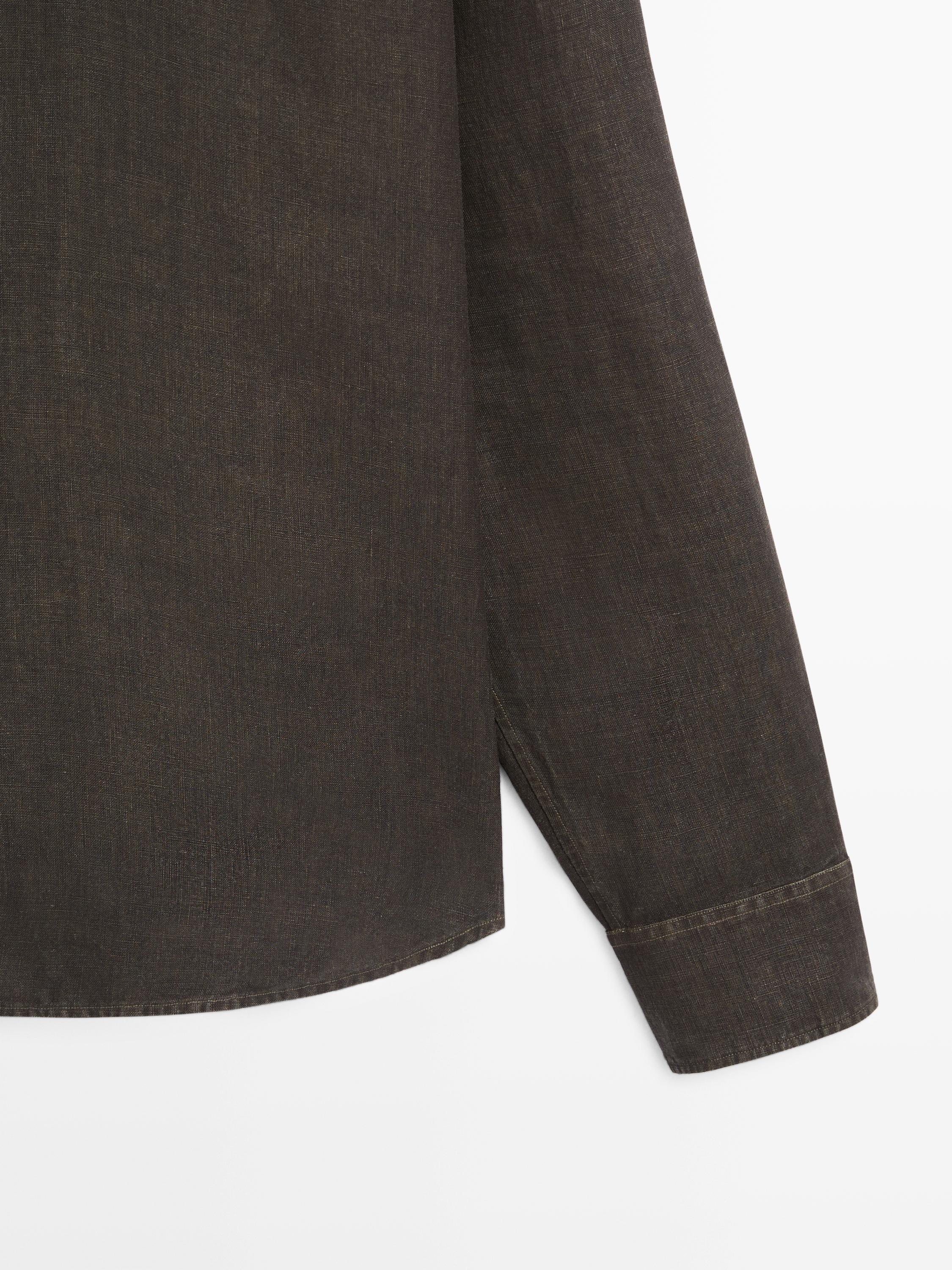 100% linen regular fit shirt